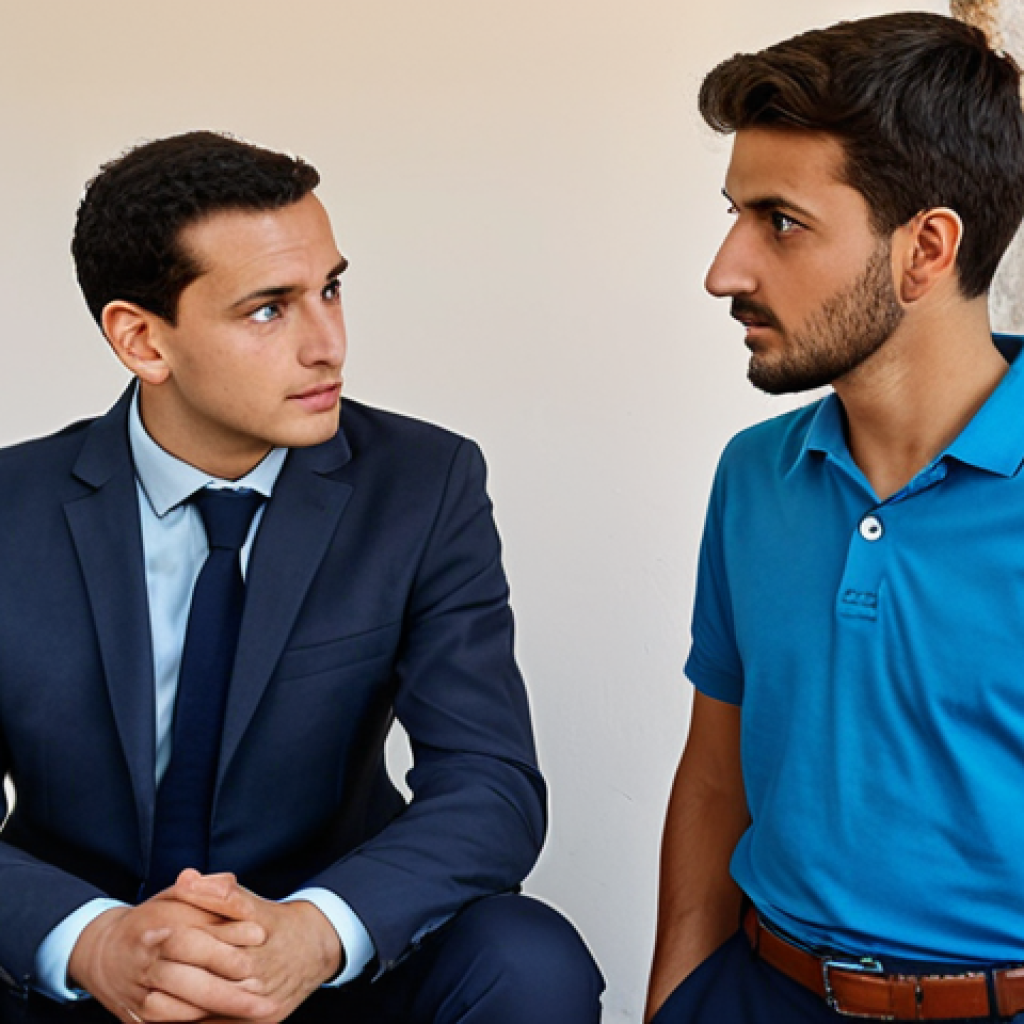 보건소에서의 우울증 상담 서비스 - "A compassionate psychologist in a fully clothed, professional outfit listens attentively to a young...