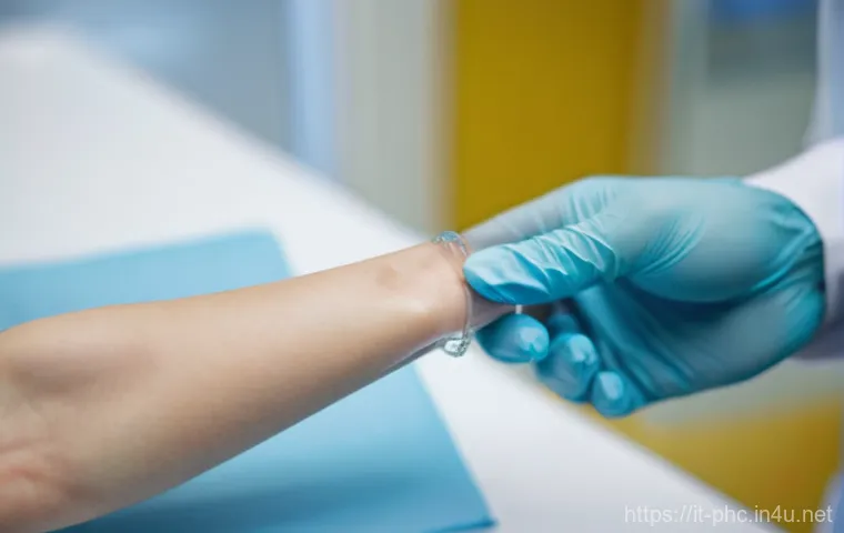 보건소에서 가능한 알레르기 진단 - **Prompt 1: The Trusting Consultation**
    A bright, well-lit scene inside a modern and inviting It...