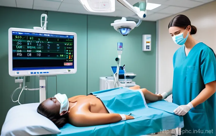 보건소에서의 혈액형 검사 비용 - **Prompt 1: Emergency Blood Type Identification**
    "A critically urgent scene in a modern, steril...