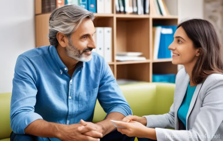 보건소에서 제공하는 가족건강 상담 - **Prompt 1: A Welcoming Italian Family Counseling Center**
    A bright, modern, and inviting recept...