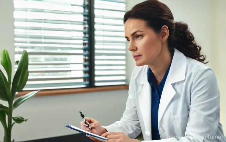 보건소에서의 흡연 중단 지원 서비스 - **Prompt:** A diverse group of 5-7 adults (men and women, ranging from their late 20s to 60s) are ga...