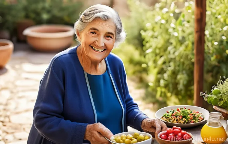 보건소에서의 당뇨 예방 강의 - **A Vibrant Mediterranean Feast:**
    "A wide-angle shot of a beautifully arranged dining table, br...