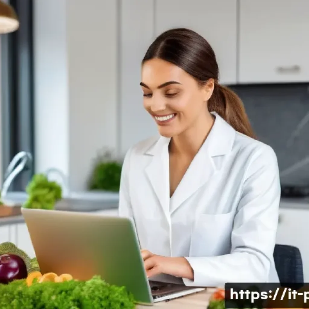 보건소에서 제공하는 비만 관리법 - A professional nutritionist consulting with an Italian adult woman in a modern clinic setting, discu...
