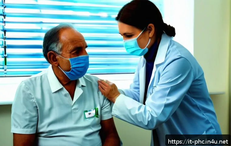보건소 독감 백신 비용 - A bright, clean Italian healthcare clinic room with a middle-aged doctor wearing a white coat and a ...
